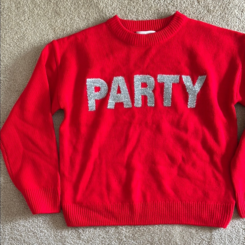 English Factory Red Knit Sweater